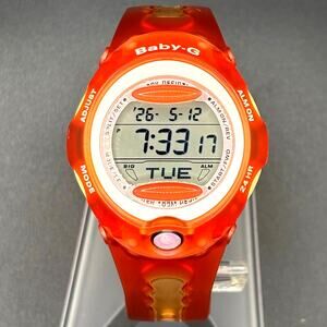 Casio Baby-G BG-163 ICERC Dolphin Whale Jelly Orange Women's Watch NOS